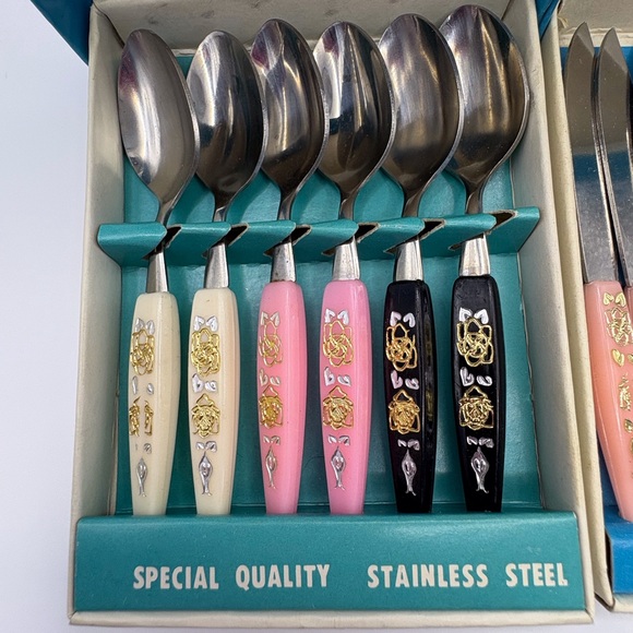 Stainless Steel Knife and Spoon Set - Multicolor - Picture 2 of 7